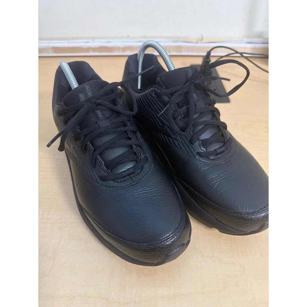 Brooks Addiction Walker 2 Black Leather Walking Shoes 1103181D072 Mens 10.5 D